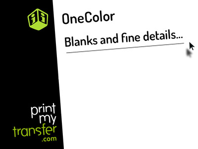 Print-one-color Tutorial Print-one-color Tutorial